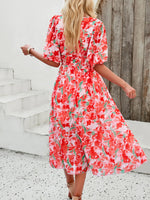 Strawberry Wine V-Neck Long Dress