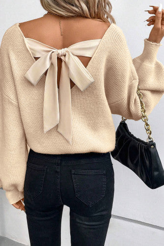 Beautiful Bow-Back Sweater