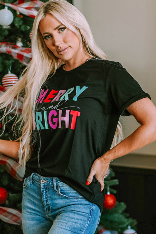 MERRY and BRIGHT Graphic Tee