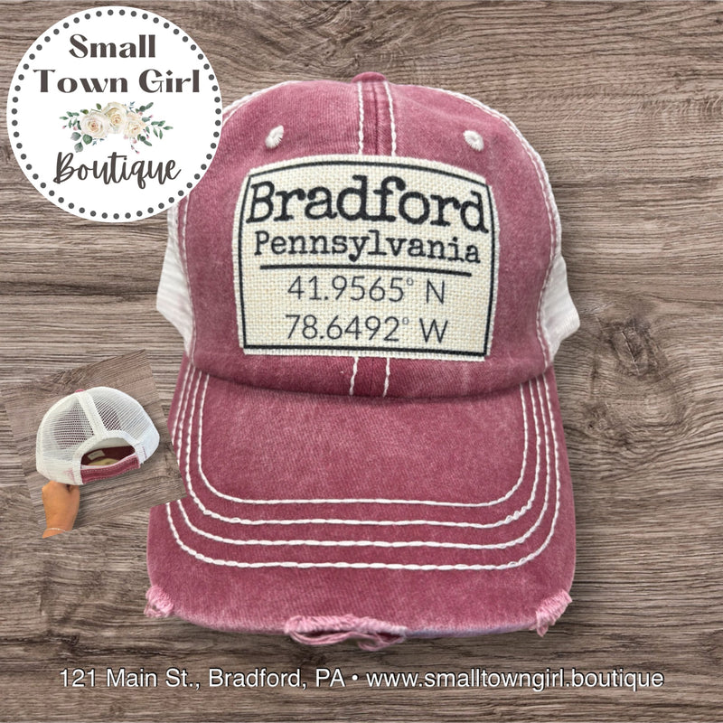 Bradford, PA Coordinates Hats