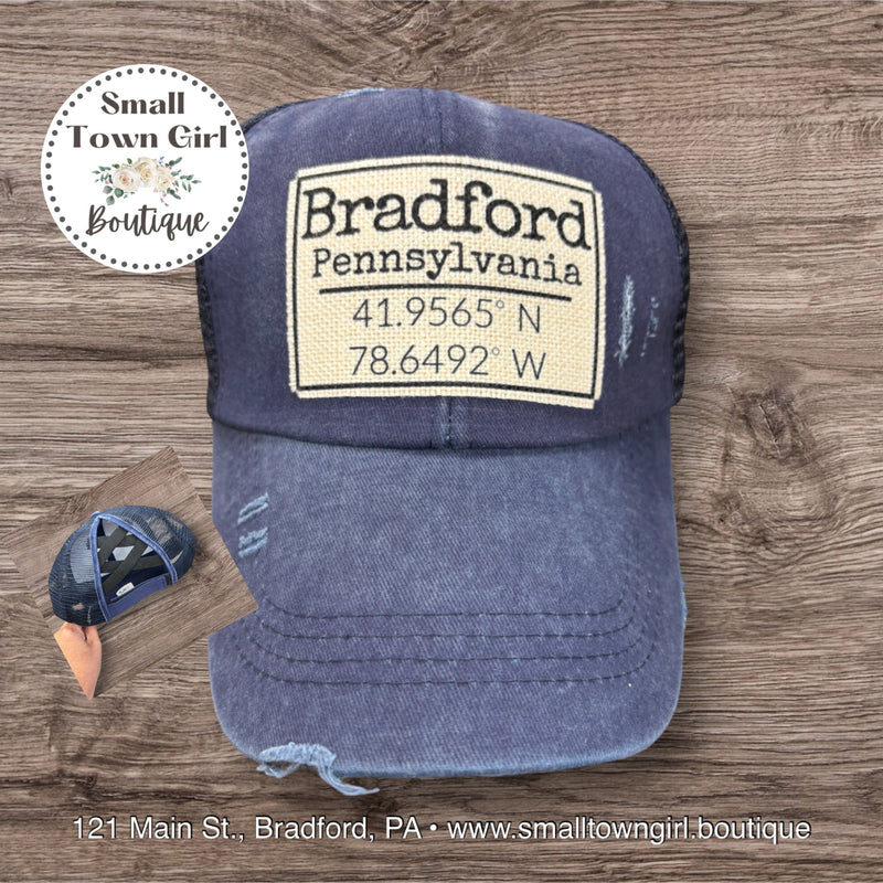 Bradford, PA Coordinates Hats