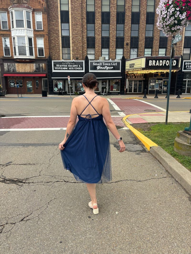 Simple Navy Tank Dress