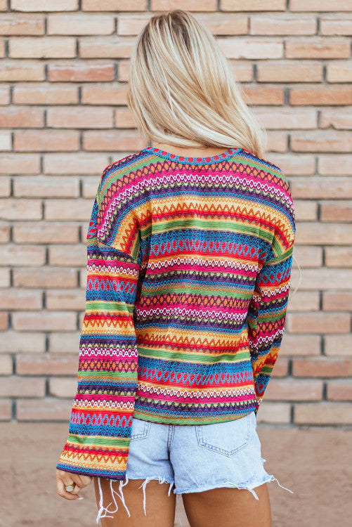 Boho Woven Sweater