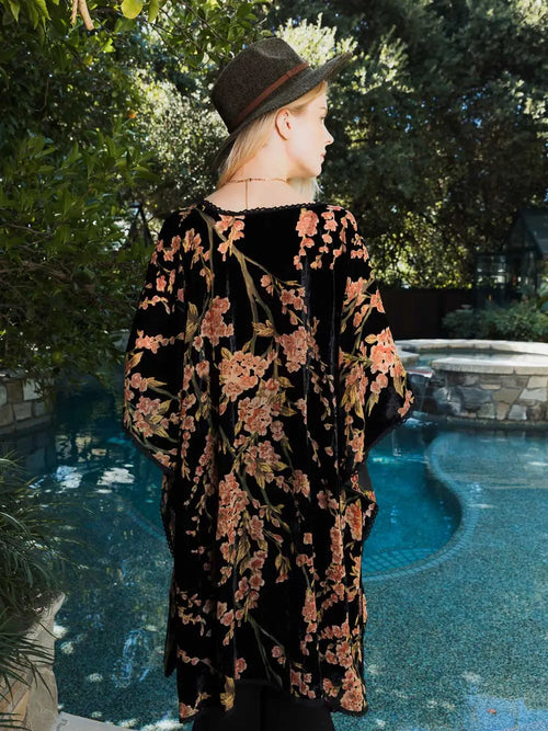 Velvet Blossom Kimono