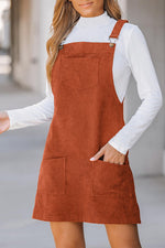 Corduroy Overall Dress