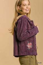 Corduroy Embroidered Jacket