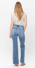 New! Judy Blue Mid Rise Vintage Button Fly Bootcut