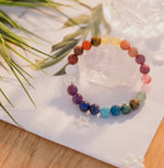 Chakra Zodiac Crystal Beaded Bracelet