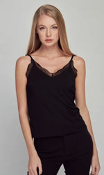 Simple Black Lace Cami