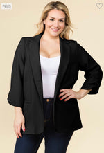 Black Light Textured Blazer