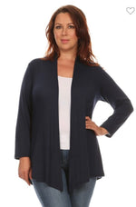 Navy Whisper Cardi