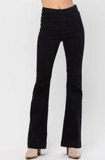 Black Stretch Flare Denim Jeggings