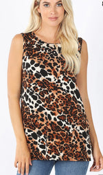 Leopard Print Silky-Stretchy Tank